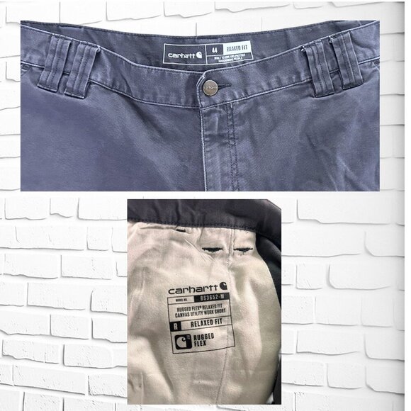 Carhartt Rugged Flex Relaxed Fit Canvas Utility Work Short S: 44" - Picture 3 of 4